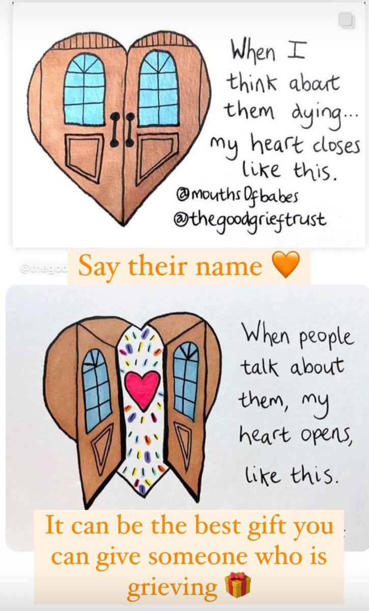 Say their name 🧡

Talking about the person who has died can be the best gift you can give someone who is grieving. 🧡