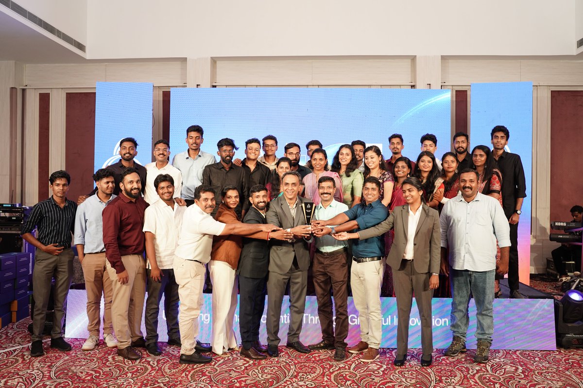 eloitcom's tweet photo. Celebrating the power of teamwork! 💪
Congrats to our Engineering team—winners of the Best Team Award at Eloit’s 10th Annual Day!
Your grit, grace &amp; brilliance inspire us all. 🙌
#KeepInspiring #10YearsOfEloit #TeamEloit https://t.co/A7DPybDl50
