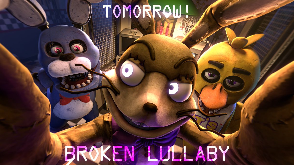 "Life is on the line...
Living off a broken lullaby" 

TOMORROW! - 1/06/2025
The premiere is coming soon!
#FNAF