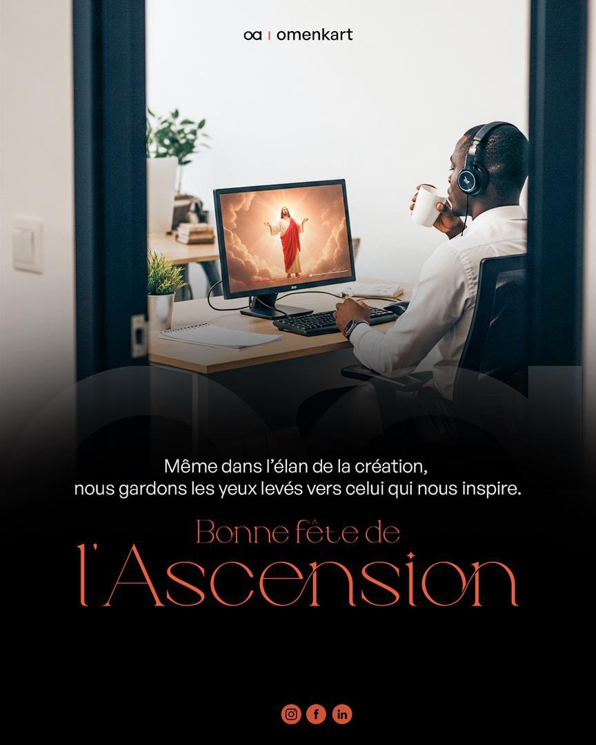 omenkart's tweet photo. L'inspiration c'est aussi ça chez Omenkart. Même au cœur du quotidien, il y a des moments qui nous rappellent l’essentiel.
Bonne fête de l’Ascension à toute la communauté chrétienne.🙏🏾
#omenkart #shapetheunknown #ascension #foi #chrétien https://t.co/81dZMWL3uk