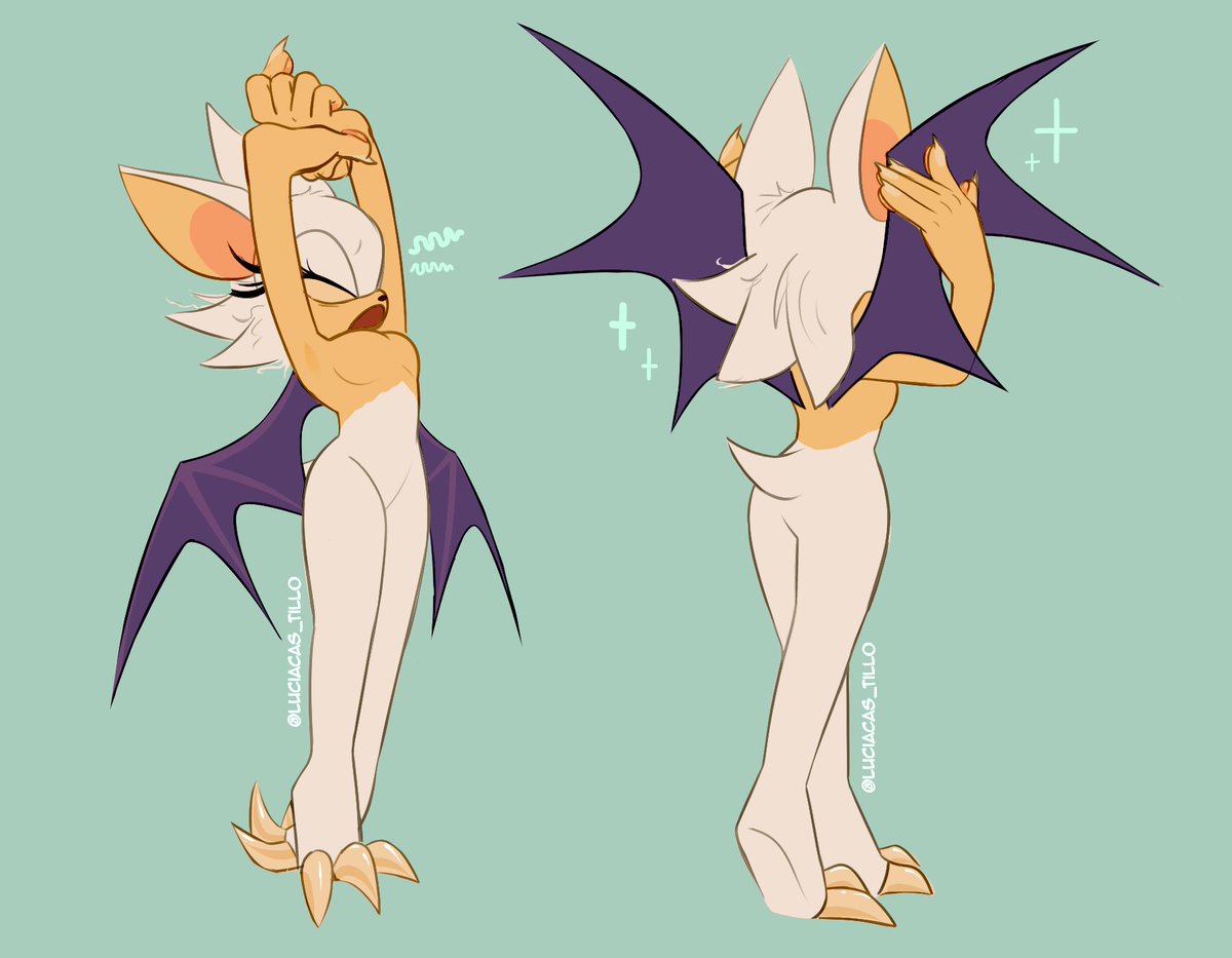 LuciaCas_tillo's tweet image. I know she's meant to be sassy and seductive, but I find her HELLA CUTEEEEEE😍😊✨ #RougeTheBat #SonicTheHedgehog
And wanted to prove my point drawing her unclothed ☝️
(I used Tinkerbell as reference)