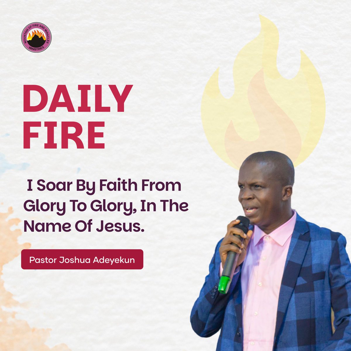 JAdeyekun's tweet image. Declare this with 🔥🔥🔥 and let your faith come alive.
#Exploitsoffaith #GlorytoGlory #mfm #zion.