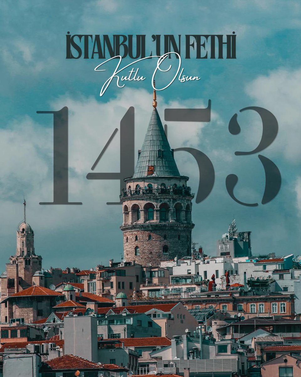 Peygamber Efendimizin müjdesine mazhar olan, çağ açıp çağ kapatan Fatih Sultan Mehmet Han’ı ve kahraman ecdadımızı rahmet ve minnetle yâd ediyorum.

İstanbul'un Fethi'nin 572'inci yıl dönümü kutlu olsun.