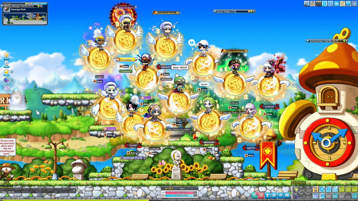 MSU is becoming increasingly interesting!

Server: Errai
IGN: Sleet

#MaplestoryU #MaplestoryN #NXPC #Bitcoin