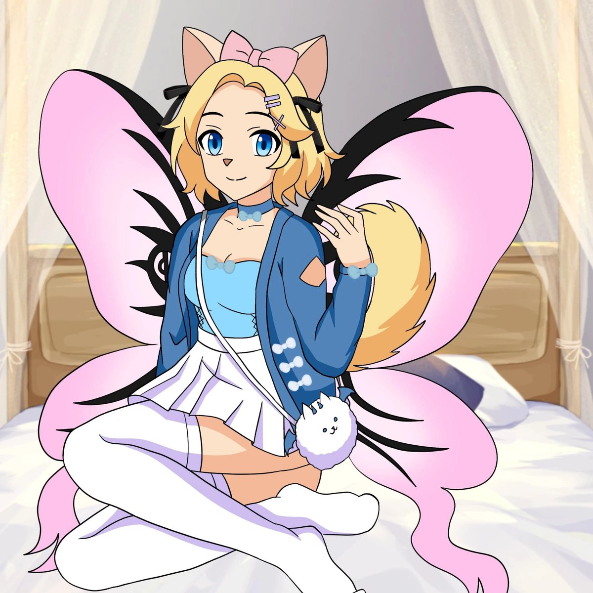 I didn't make a post about my #NewProfilePic, it's the wife Twinklette in a Fuwawa cosplay! Ain't she just adorable? It was made by the wonderful <a href="/Katiee_Cane/">𓆩♡𓆪</a>, so be sure to show some love and support to Ms Katie and she deserves every bit of it.