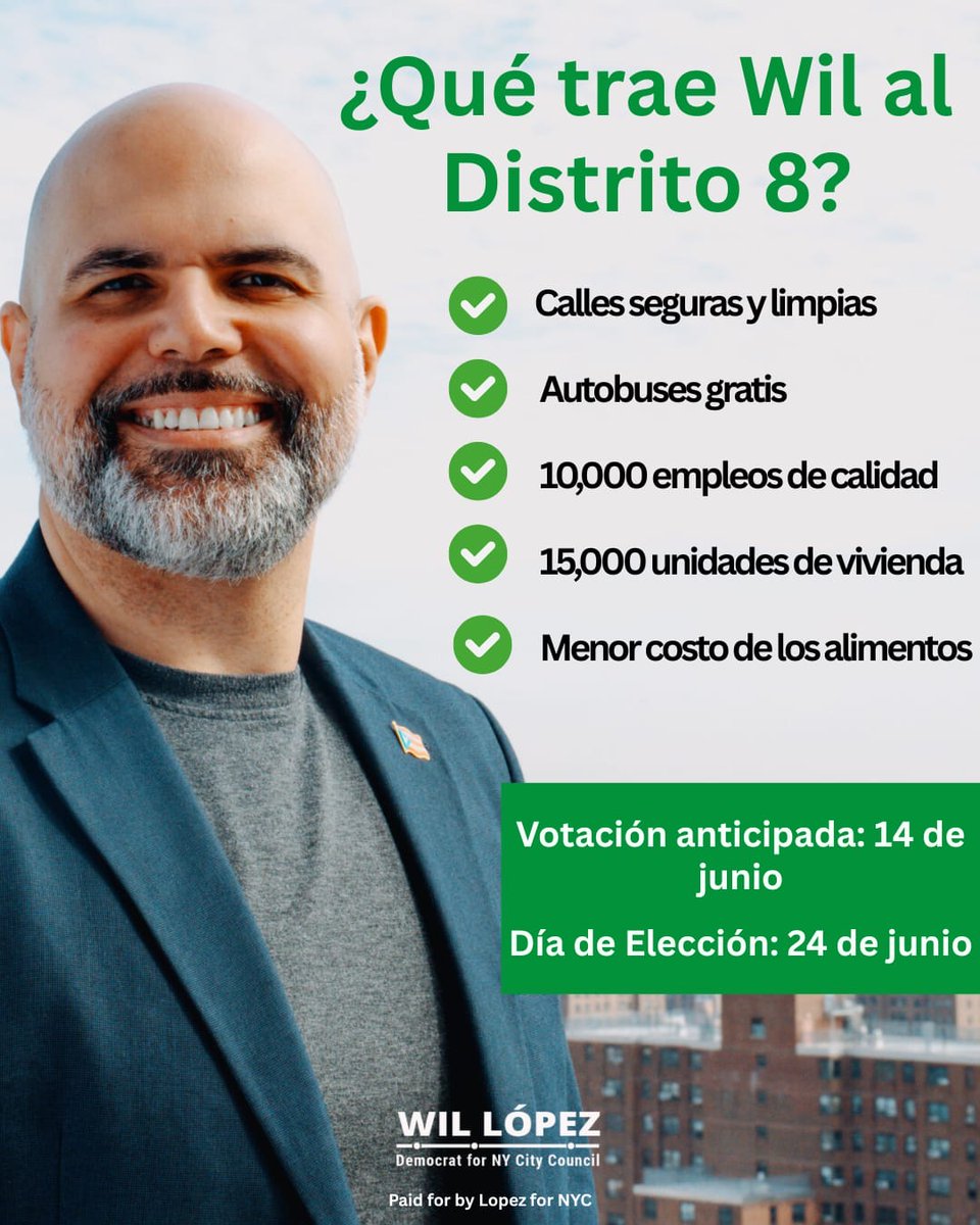 I’m running for City Council in District 8 because our communities deserve more, not just promises, but real progress.

✅ Safe, clean streets
✅ Free buses
✅ 10,000 quality jobs
✅ 15,000 new housing units
✅ Lower grocery costs

These aren’t just ideas. These are commitments.