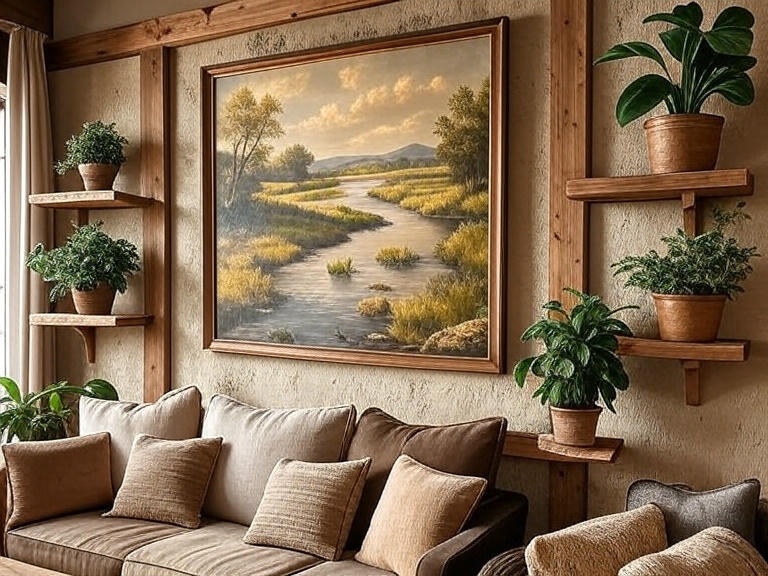 multihomedecor's tweet image. Cozy up your space with this 🌿 Rustic Wall Decor idea!

Wood, greenery &amp;amp; art = perfect warm vibes 🖼️✨

Visit Now : multihomedecor.com/rustic-wall-de…

#RusticWallDecor #HomeDecor #RusticVibes #InteriorDesign