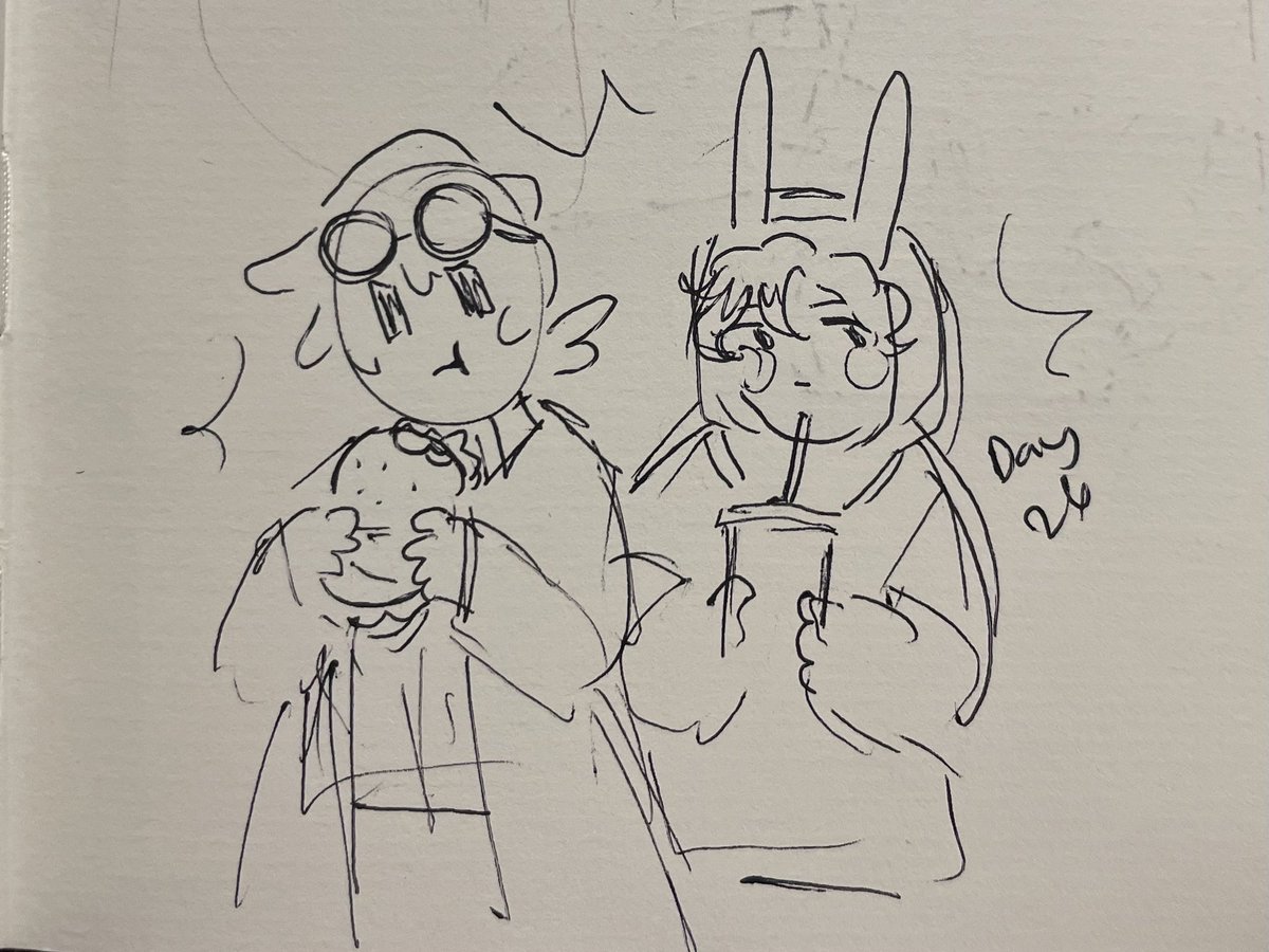 dailysecretsduo's tweet photo. [Day 26]🍔🥤
#derapchufanart #4cvitfanart https://t.co/SODoH1tQaR