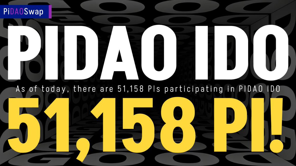 PiNewsMedia's tweet image. Important News in the Pi Ecosystem

Recently, we have observed that our strategic partner @PiDaoSwap_ has achieved remarkable success within the Pi Mainnet ecosystem. They have initiated their IDO in a unique manner, with over 50,000 PI already participating in PIDAO&apos;s IDO. This…