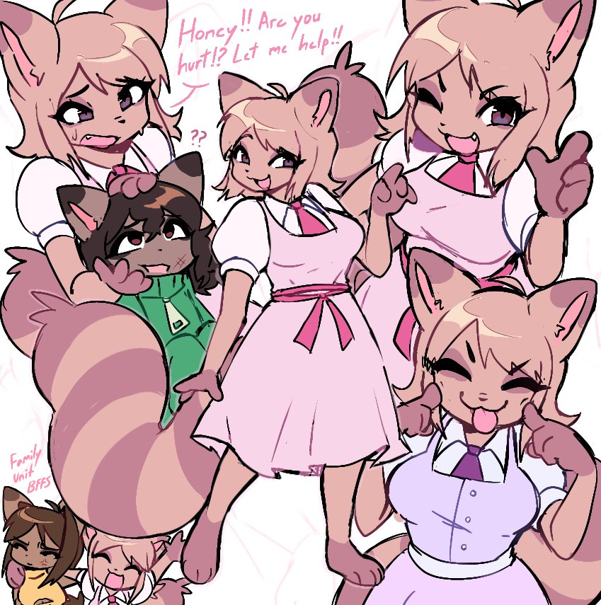 OC reminder about Crestal and Elly 

These 2 are Tuna's Aunt and Mother respectively 💛🩷