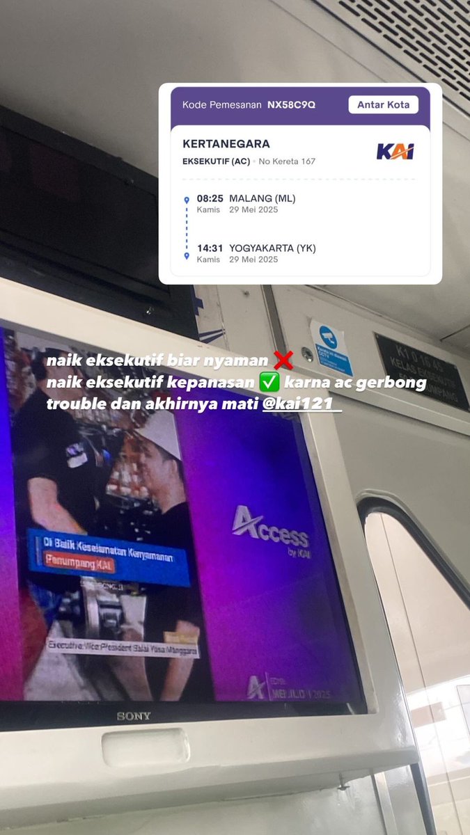 Indradarian's tweet photo. @KAI121 6 jam kepanasan 😡😡 https://t.co/ZdfMQKfHB4