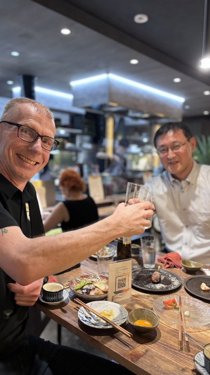 DynamicToolsDT's tweet image. 英国フィルターミスト社よりRichard Smith氏が来日され打ち合わせや食事をご一緒し親睦を深めました！
We had the pleasure of welcoming Mr. Richard Smith from Filtermist UK during his visit to Japan. We had productive meetings and shared meals, deepening our relationship.