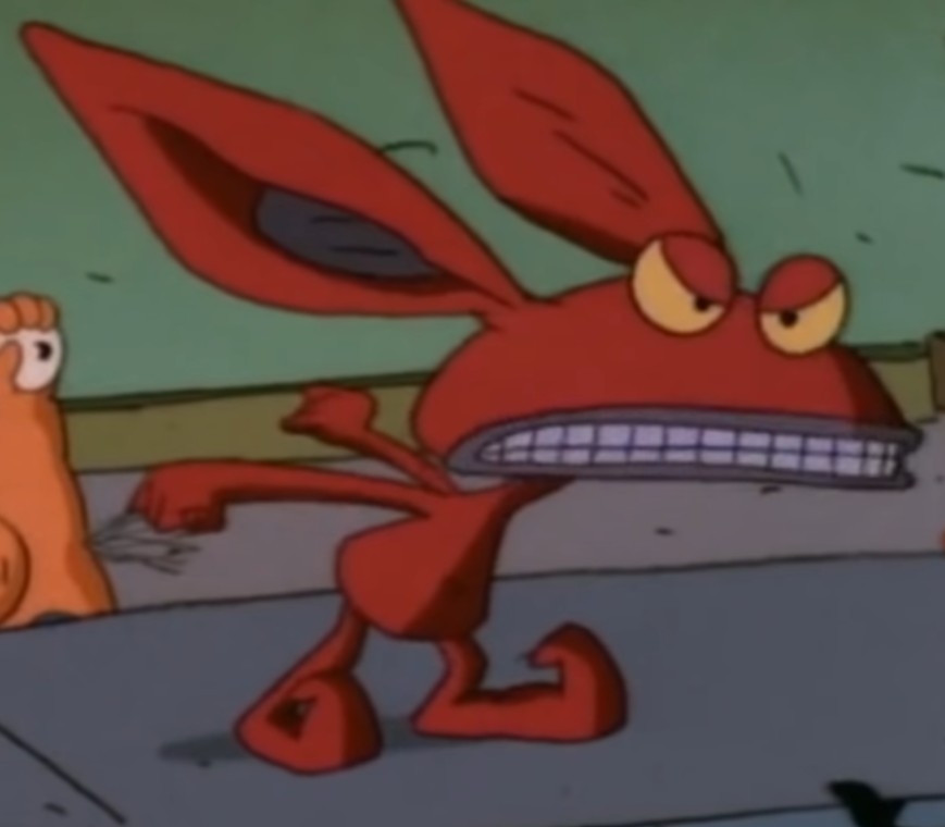 BoxV88's tweet photo. A fun piece of trivia for Ickis: 
In the episodes Quest for the Holy Pail, Things That Go Bump, Slick Ick, The Great Escape and Internal Affairs, Ickis says "I hate my life" as his line. This line is also frequently said by Ed Bighead, from Rocko's Modern Life. https://t.co/JFtrskWY2s