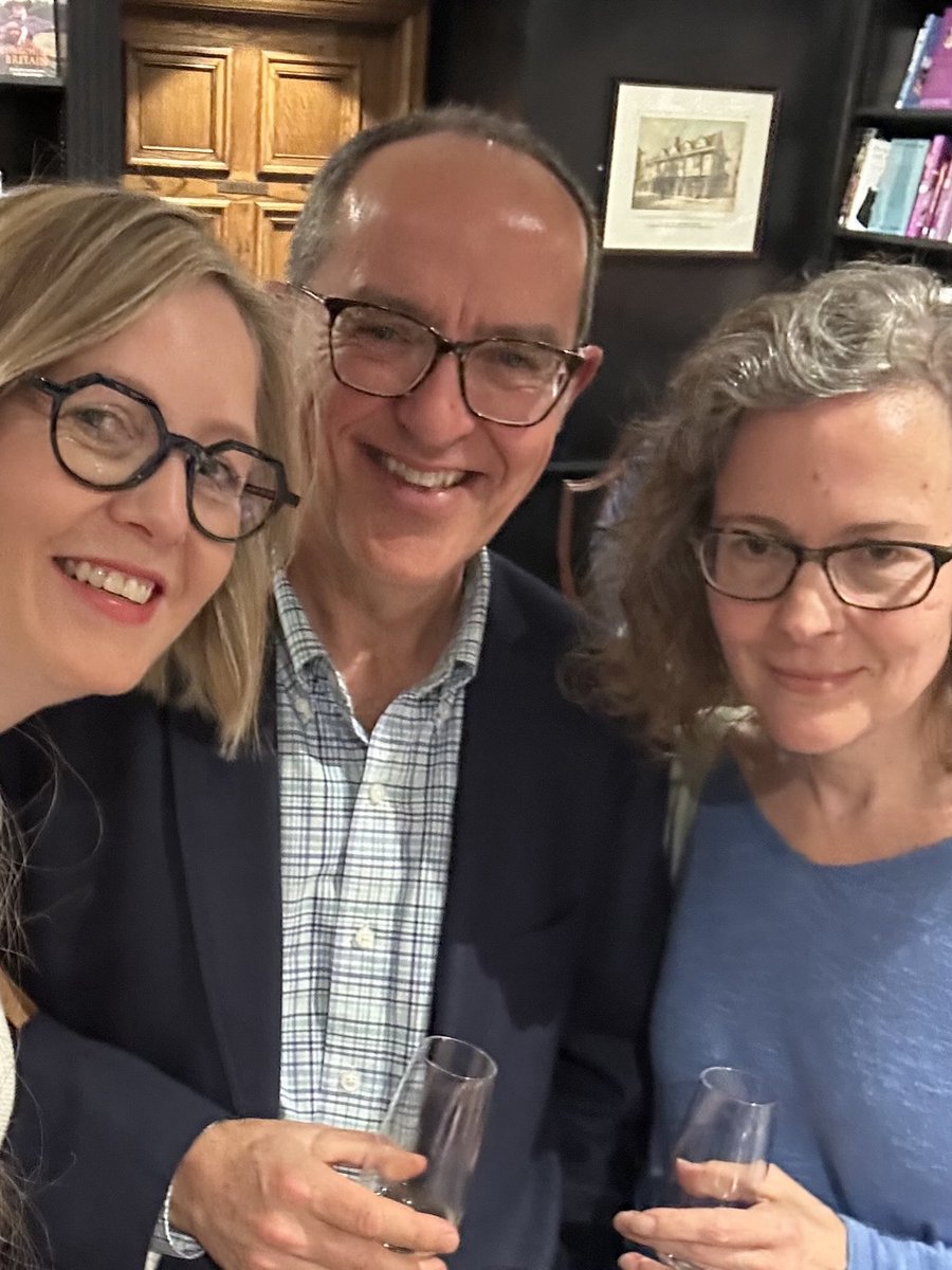 Clare McHugh (@claremch) on Twitter photo Meeting of dazzling minds at Hatchards authors party. Historians Caroline Burt & Richard Partington, authors of terrific “Arise,England” with novelist Sandra Newman, who wrote bestselling “Julia”. <a href="/Hatchards/">Hatchards</a> <a href="/pembroke1347/">Pembroke College Cambridge</a>
<a href="/GrantaBooks/">Granta Books</a> Meeting of dazzling minds at Hatchards authors party. Historians Caroline Burt & Richard Partington, authors of terrific “Arise,England” with novelist Sandra Newman, who wrote bestselling “Julia”. <a href="/Hatchards/">Hatchards</a> <a href="/pembroke1347/">Pembroke College Cambridge</a>
<a href="/GrantaBooks/">Granta Books</a>