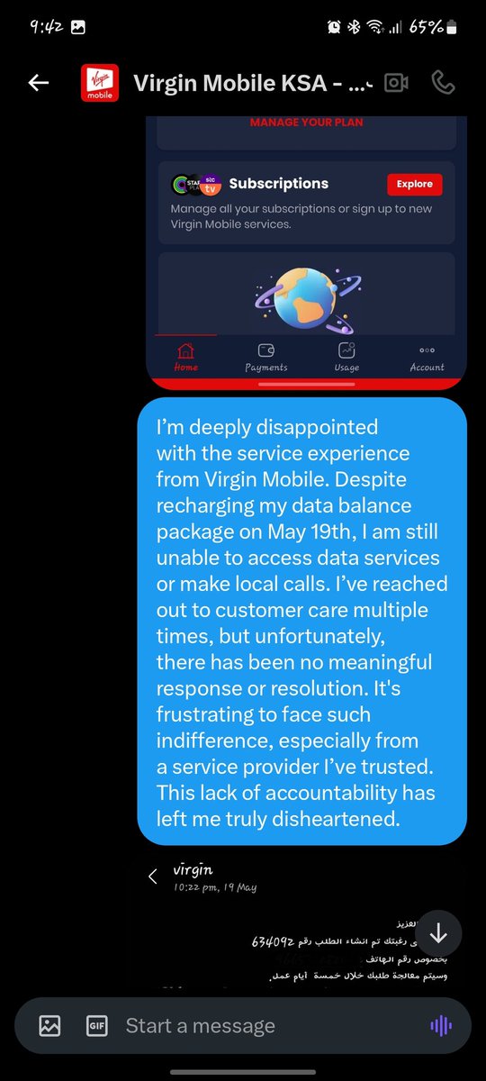 moinx_'s tweet photo. @Virginmobileksa @Virgin I never expected such radio silence from Virgin Mobile. After private message. It’s incredibly disappointing to be left in the dark by a brand that claims to keep people connected. Right now, the only thing I’m connected to is frustration. https://t.co/87Yzc8024c