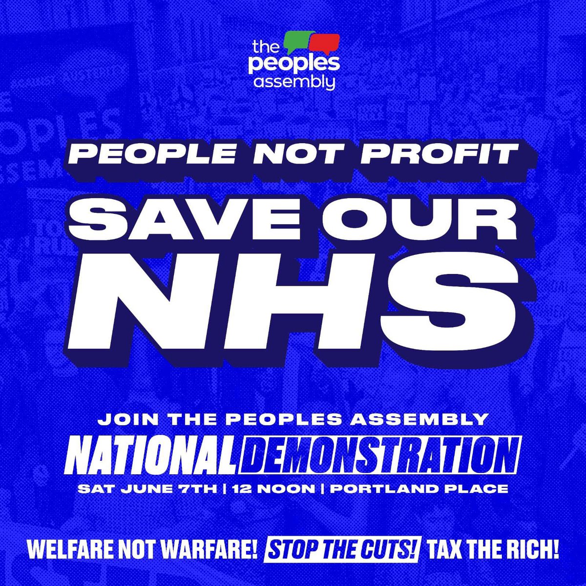 pplsassembly's tweet image. ➡️Join us at the National Demo 7/6/25 to demand an NHS that is fully funded, publicly owned and run for people not profiteering. Let&apos;s also refuse to accept Austerity 2.0, the growing inequality, and the refusal to tax the rich. Austerity is a political and ideological choice NOT…