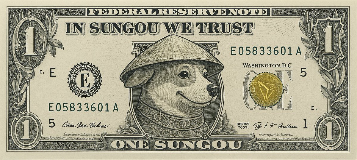 iTellFibs's tweet photo. @justinsuntron @tyler @cameron @Gemini $SUNGOU is here to support TRON &amp; @Gemini. #LFGOU @sungou_official https://t.co/brNJolSX7d