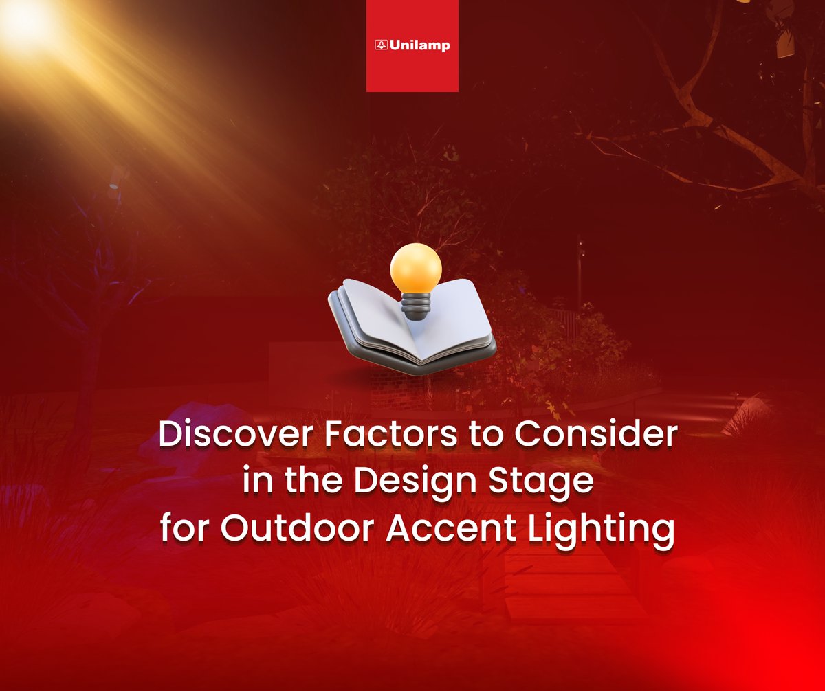 UnilampLighting's tweet photo. Lighting with intention makes all the difference. Discover key factors for accent lighting that elevate outdoor spaces from beam angles to IP ratings. Balance beauty &amp; durability in every lighting design detail.

🔗https://t.co/jW86Kn2e19
#Unilamp #AccentLighting #OutdoorLighting https://t.co/GklWfcma5Q