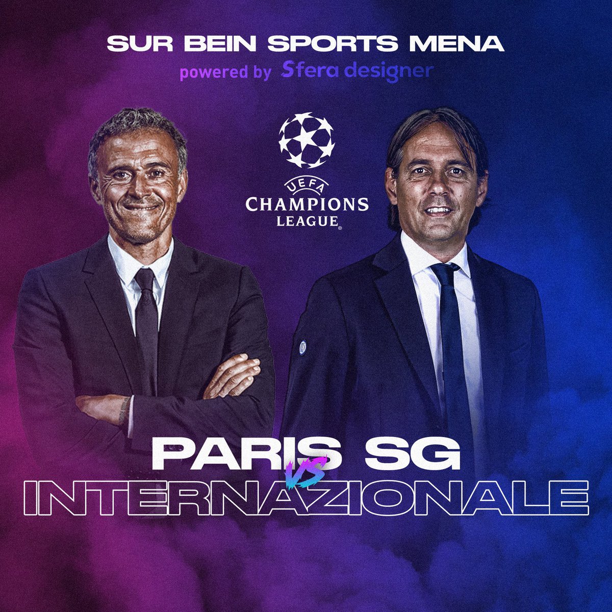 🔥🔥J-2 les amis🔥🔥
🏆Finale <a href="/ChampionsLeague/">UEFA Champions League</a> 
▶️Dès 20h50 <a href="/beINSPORTS/">beIN SPORTS</a> MENA
⚽️ <a href="/PSG_inside/">Paris Saint-Germain</a> ⚔️ <a href="/Inter/">Inter ⭐⭐</a> 
🤜🏻Avec <a href="/PerquisDamien/">damien perquis24</a>
