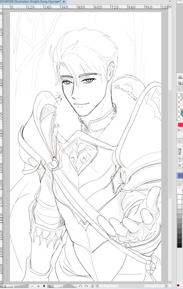 mossdice's tweet photo. Last year's doodlesketch of Sung Hyunjae as a knight

#내가키운S급들  #성현제  #mysclasshunters  #내스급 #knight https://t.co/DhewMaxgbT