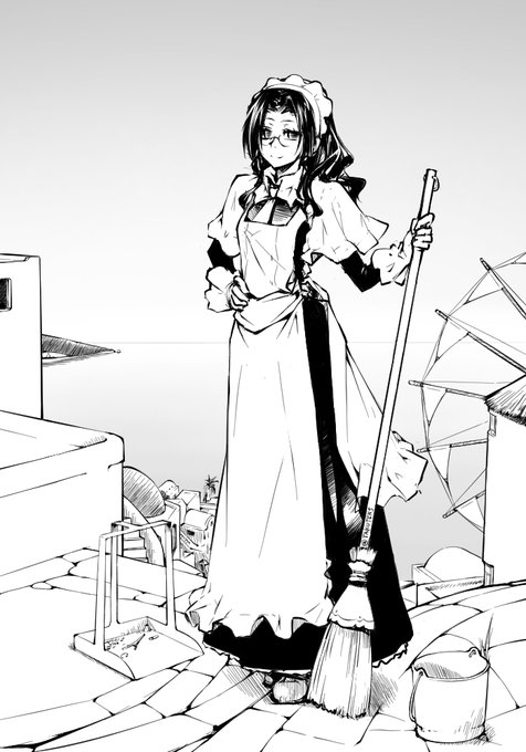 たまに発作的にメイドさん描きたくなる 