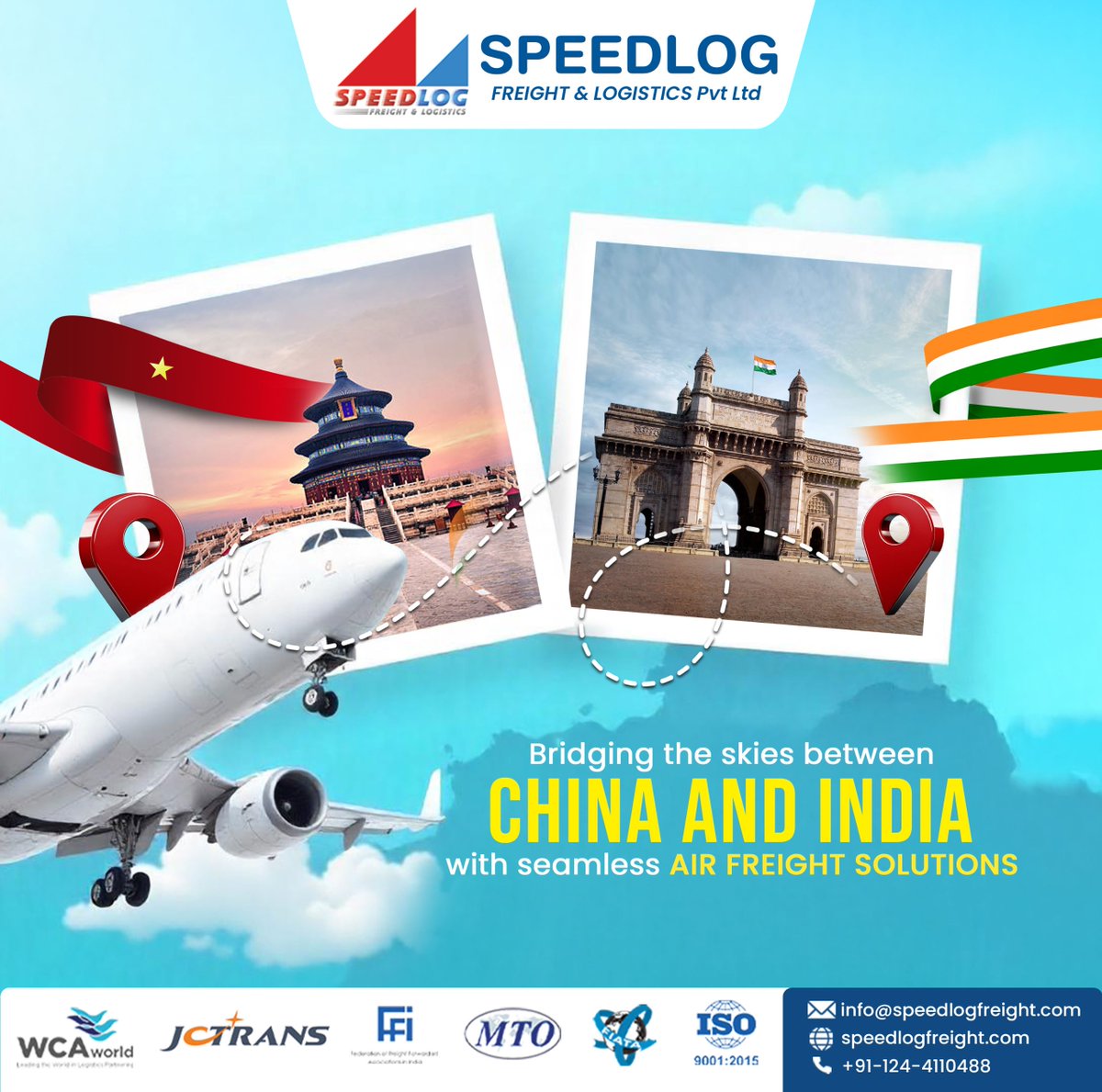 Speedfrtlog's tweet image. Seamless air freight between China and India? Speedlog is the link. We connect businesses across borders with precision and speed.
#Speedlog #AirFreightExperts #IndiaChinaTrade #LogisticsPartner #CargoDelivered #GlobalConnections
