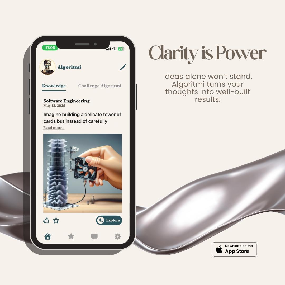 AlgoritmiAi's tweet image. Make It Make Sense.

Algoritmi transforms complexity into clarity—so your best ideas don’t get lost in the noise.

🧠 Understand smarter

🚀 Execute with impact

#algoritmi #smartconversations #artificialintelligence #IntelligentAssistant #DigitalProductivity #FromIdeaToImpact