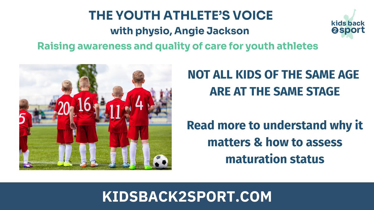 kidsback2sport's tweet photo. Check out the latest edition of the Youth Athlete Voice: Age is but a number: learn more about the importance of understanding maturation of the young athlete not just relying on age when it comes to making a diagnosis and considering talent
https://t.co/JI4XAIwZvZ…  @LinkedIn https://t.co/GwxfrmBoXn