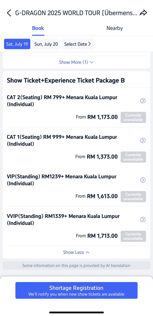 neomatrix79's tweet photo. kat TRIP pn dh SOLD OUT dr 2.15pm td 🤦🏻‍♂️ https://t.co/TjrkIuvAeT