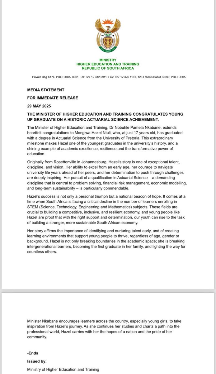 HigherEducationZA tweet media