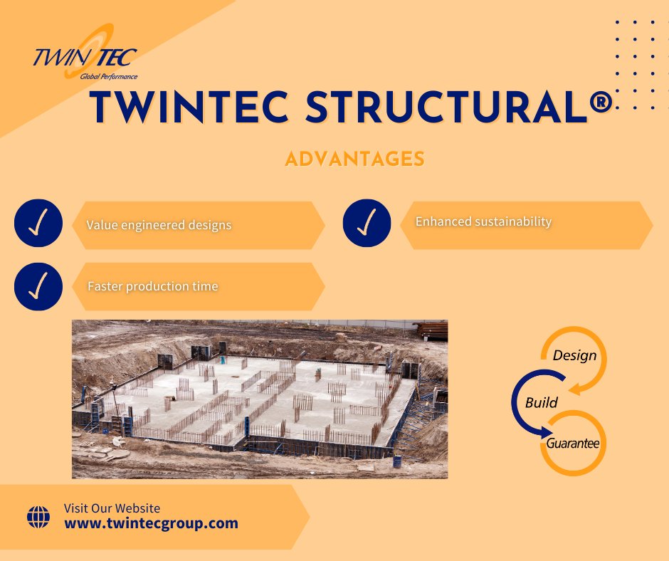 We deliver tailored foundation solutions with Twintec STRUCTURAL®:
✅ Value Engineered Designs: Optimized slab depth, reduced costs. 
✅ Faster Production: Up to 80% time reduction. 
✅ Sustainability: Less steel and concrete usage.
Visit: hubs.li/Q031szsM0