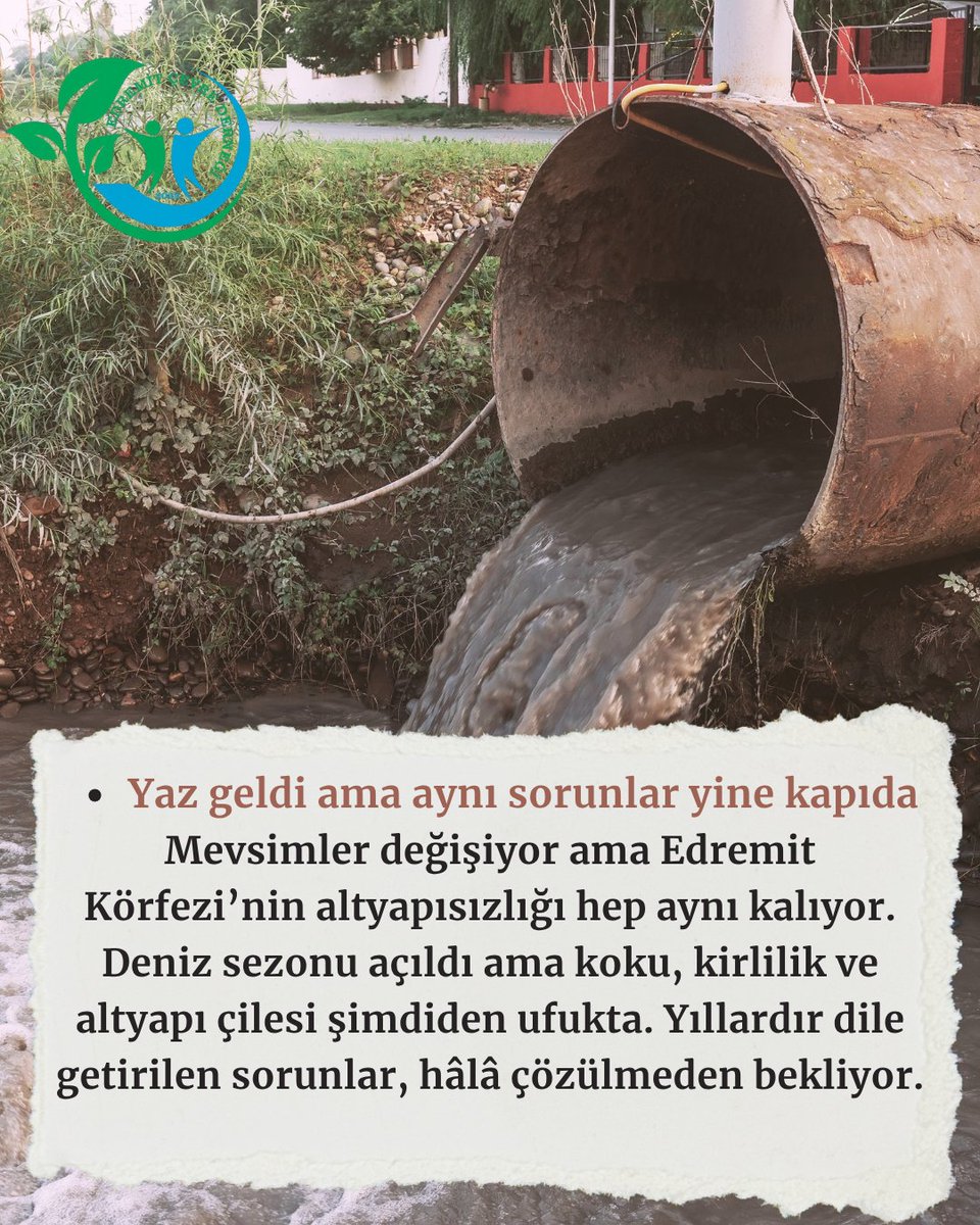 EdremitCevre's tweet photo. Körfez'in tek kurtuluşu, ileri biyolojik arıtma tesislerinin bir an önce inşa edilmesidir.
Her geçen gün, çözümün daha pahalı hale geldiği, zamanın ise tükendiği bir sürece giriyoruz.
Ne halkın sağlığı ne de Edremit’in geleceği daha fazla geciktirmeye tahammül edemez!
#Edremit https://t.co/eYgp24GNjZ