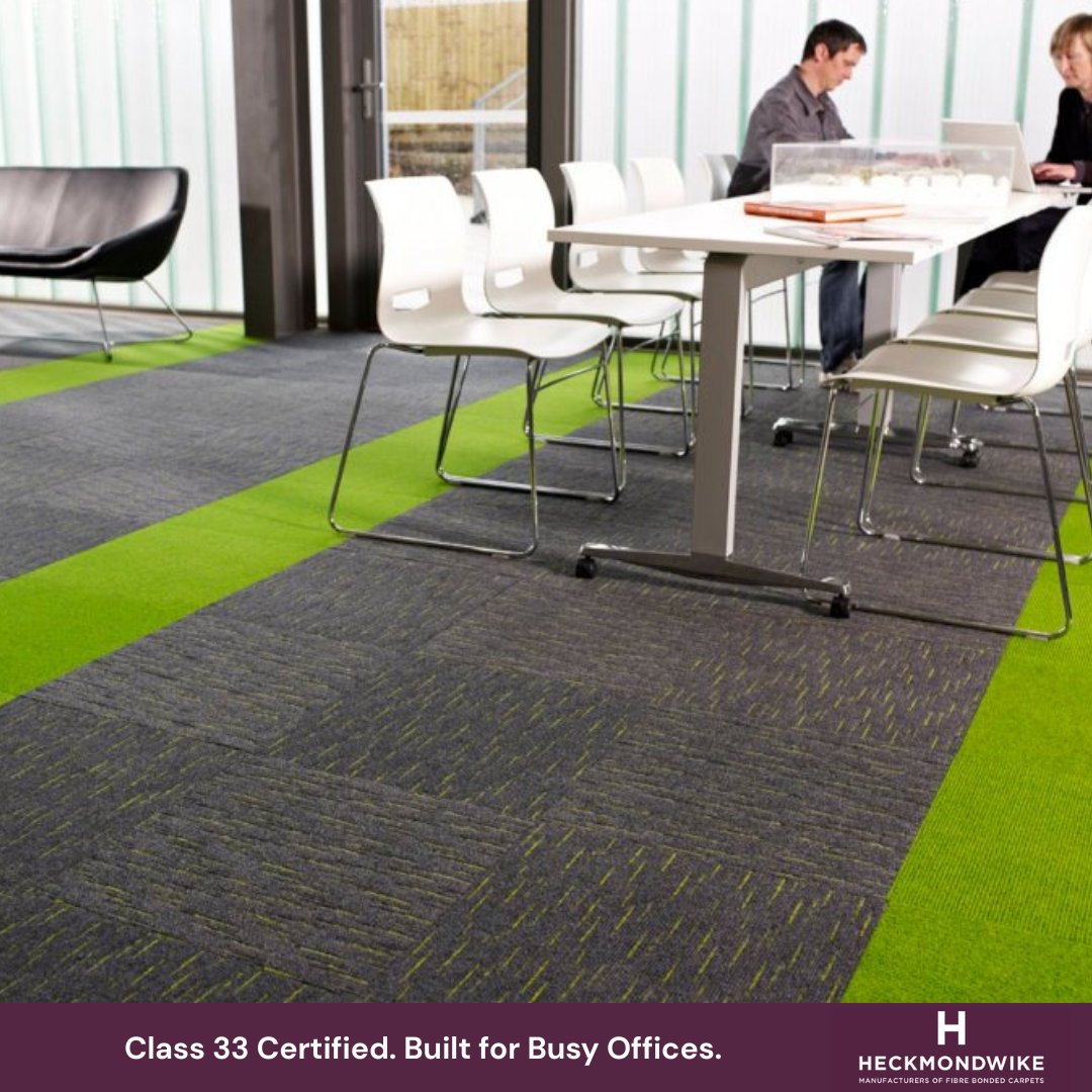 🏢 2025 is the year of office returns! 📈 75% of companies require staff 3+ days a week. Our EN 1307 Class 33 carpet tiles are perfect for high-traffic areas.

Learn more: heckmondwike-fb.co.uk/product-range/…