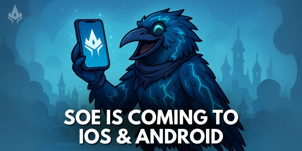 Play_SoE's tweet photo. 🚀 𝗡𝗔𝗧𝗜𝗩𝗘 𝗠𝗢𝗕𝗜𝗟𝗘 𝗔𝗣𝗣 𝗜𝗡𝗖𝗢𝗠𝗜𝗡𝗚

We're breaking barriers!
As the biggest RPG universe on Telegram, we're launching dedicated iOS & Android apps soon.

What this means for your gameplay:
→ Native mobile experience
→ Cross-platform ecosystem
→ Seamless progression across all platforms
→ Epic updates on the horizon

SoE universe keeps growing beyond boundaries.
Don't miss this evolution.