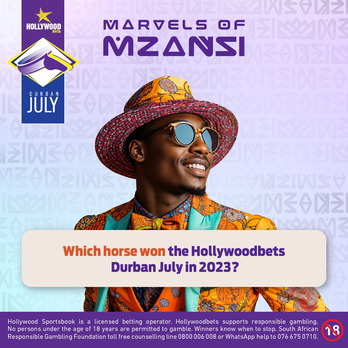 🏇 Quick trivia time! 

Which horse galloped to glory at the Hollywoodbets Durban July 2023? 

Get it right and you could WIN 1 of 6 double general access tickets to the most anticipated event of the year! 🎟️

HOW TO ENTER: 
1️. Drop your answer in the comments 
2️. Use