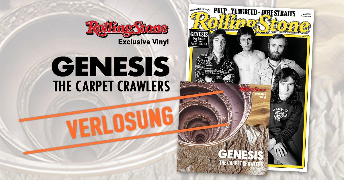 it_Website's tweet image. GEWINNSPIEL: Wir verlosen 3 x die Juni-Ausgabe des Rolling Stone Magazins (inkl. GENESIS Cover-Story und exklusiver "The Carpet Crawlers" Vinyl-Single.
Details: t.ly/-PMc7
@genesis_band @rollingstoneDE