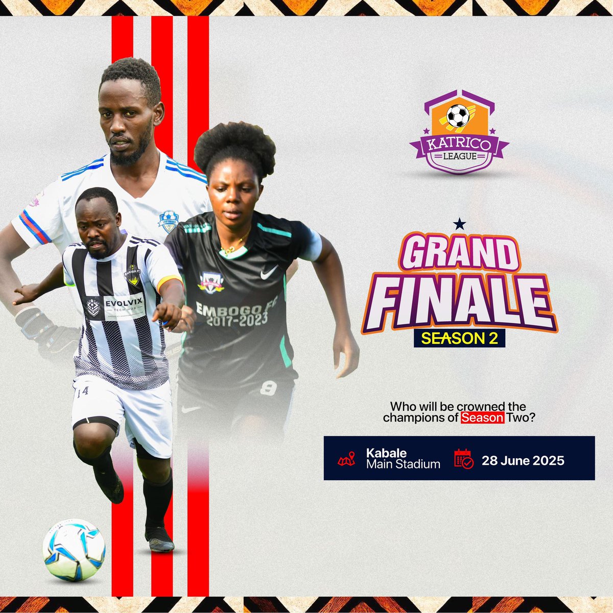 Here we go 
Katrico league season 2 final outing 
#28thJune2025
#KabaleMainStadium