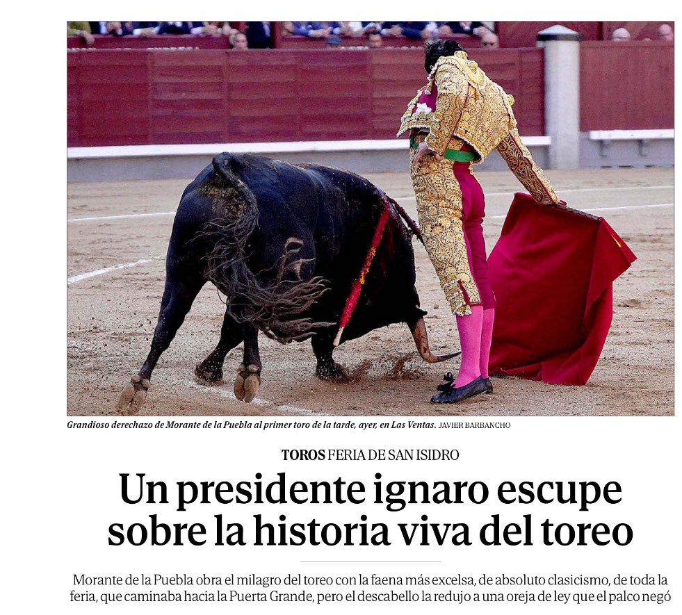 AVATMA (@avat_ma) on Twitter photo Dice el juntaletras taurino de El Mundo, <a href="/zabaladelaserna/">zabala de la serna</a>, que el descabello es una suerte de matarifes. ¿Cuándo se ha sacrificado descabellando? Descabella el torero, y apuntilla el subalterno, el puntillero. Dice el juntaletras taurino de El Mundo, <a href="/zabaladelaserna/">zabala de la serna</a>, que el descabello es una suerte de matarifes. ¿Cuándo se ha sacrificado descabellando? Descabella el torero, y apuntilla el subalterno, el puntillero.