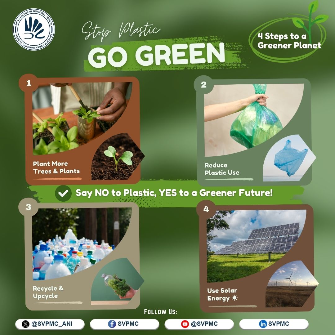 SVPMC_ANI's tweet image. Embrace the Green Protocol! Choose reusable steel or glass, cloth bags, and eco-friendly gifts. Say no to disposables and plastics. Let’s protect our public spaces and waterbodies—make green living a daily habit. 

#GreenProtocol #EcoFriendlyLiving #SustainableChoices #GoGreen