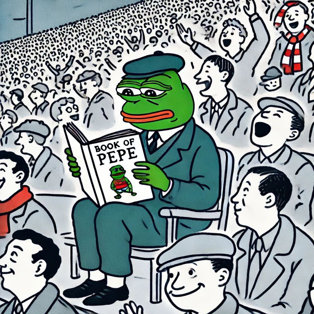 <a href="/pepecoineth/">Pepe</a> We’ve taken note in the book of pepe. 📝
Send all the #Ethereum memes!
