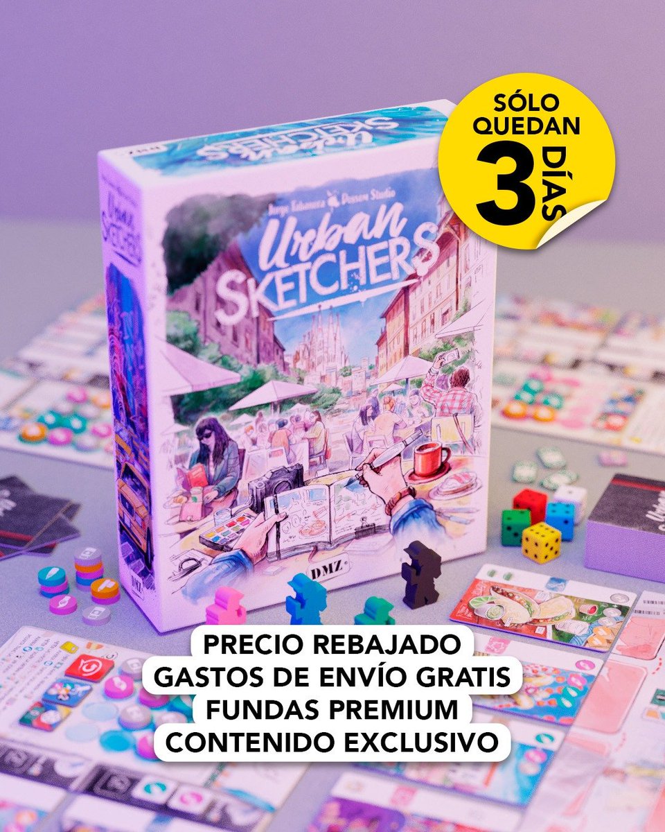 Ya estamos cerca de llegar a la siguiente recompensa de #UrbanSketchers y esta es la (pen)última llamada para los rezagados... ¡Sólo quedan 3️⃣ días!

▶️ vkm.is/urbansketchers