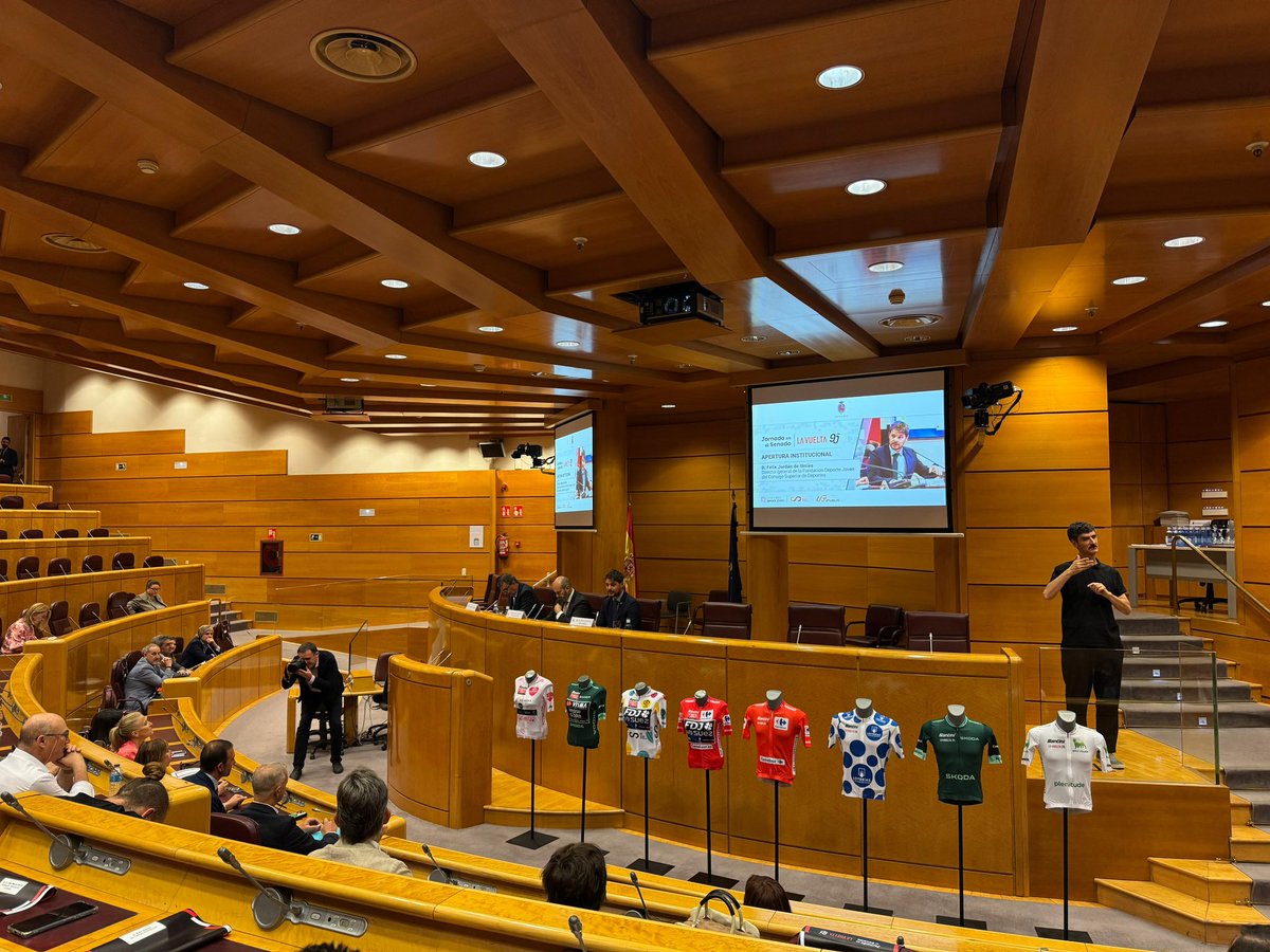 La Vuelta (@lavuelta) on Twitter photo Arranca la Jornada en el Senado - La Vuelta 90 años con la introducción de Pedro Rollan, presidente del <a href="/Senadoesp/">Senado de España</a>, Félix Jordán, director general de la <a href="/fundaciondepjov/">Fundación Deporte Joven</a> y Javier Guillén, director general de La Vuelta. Arranca la Jornada en el Senado - La Vuelta 90 años con la introducción de Pedro Rollan, presidente del <a href="/Senadoesp/">Senado de España</a>, Félix Jordán, director general de la <a href="/fundaciondepjov/">Fundación Deporte Joven</a> y Javier Guillén, director general de La Vuelta.