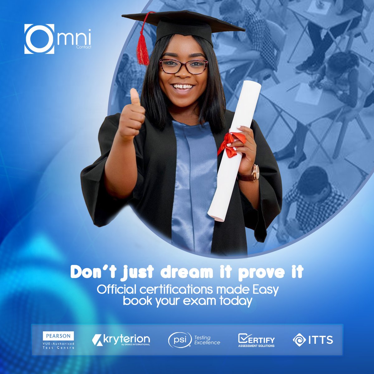 omnicontact_bpo's tweet image. Dreaming of a better job, higher education, or global opportunities?​
Prove your skills with an official certification.​
Our center makes it fast, easy, and reliable.​
​
#ProveYourself #CertifiedSuccess #GlobalOpportunities #TestToWin #CareerGoals