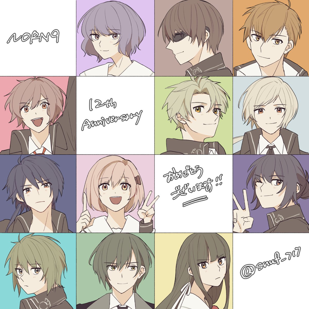 Snuf_717's tweet photo. #norn9
#ノルンノネット発売12周年
12人の12周年　おめでとうございます㊗️ https://t.co/IOry8J9R8P
