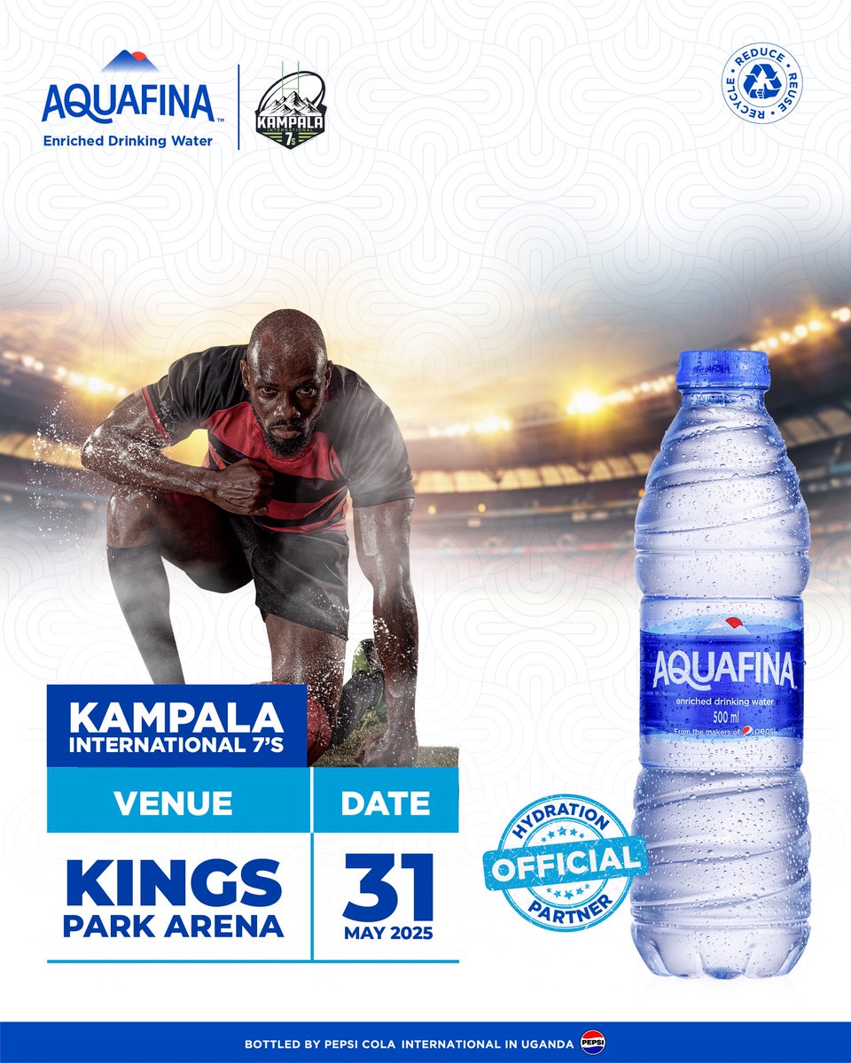 🏉 FLASH GIVEAWAY! ⚡

Want to catch the Legends Cup LIVE this weekend? 

💧How to enter:

1️⃣ Follow us
2️⃣ Drop a sentence with #Aquafina in the comments
3️⃣ Tag one friend you'd take to the game

#Kampala7s