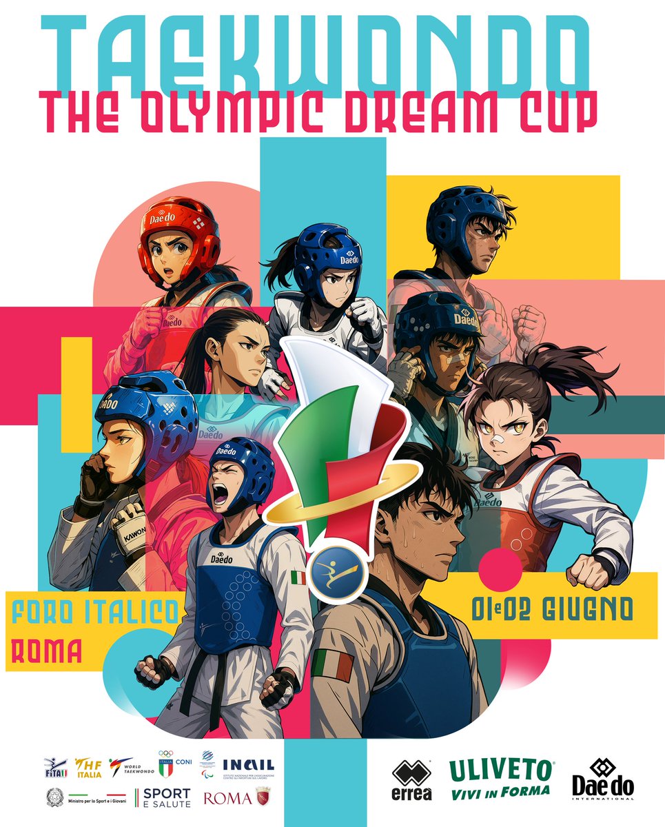 Tutta l’energia del taekwondo italiano si dà appuntamento in un’unica, grande competizione. 🔥

 L’Olympic Dream Cup è il palcoscenico dove i valori olimpici incontrano il talento di atleti da ogni angolo d’Italia: spirito di squadra, passione e voglia di sognare in grande. 🏆🇮🇹