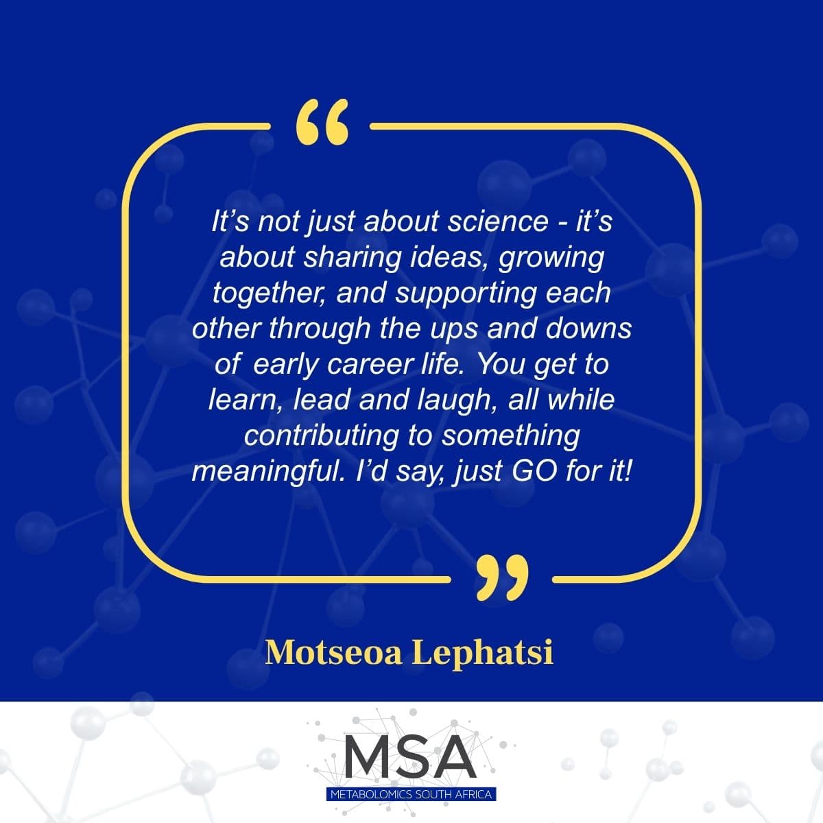Just go for it!

Apply to join the MSA-EC team here: forms.gle/ejqwaBDUmwNa58…

#MeetMSAECteam #JoinMSAEC