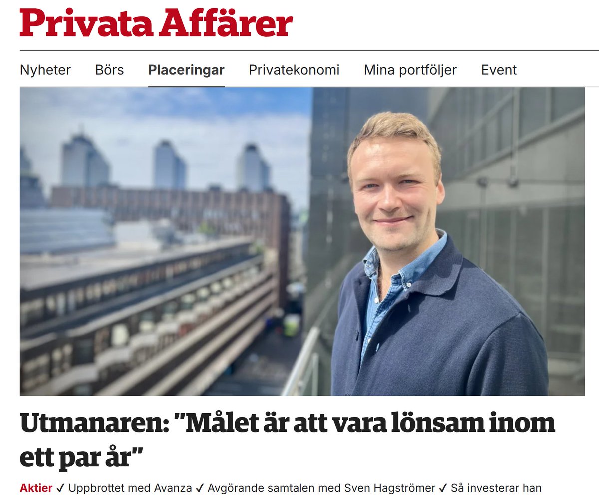 Nicklas Andersson (@investeraren) on Twitter photo Montrose vd och medgrundare <a href="/BomanAlexander/">Alexander Boman</a> intervjuas av skicklige <a href="/MRKN_Helene/">Helene Rothstein</a> om sin resa från aktietokig 10-åring i Umeå till att vara med och utmana/förändra hela svenska finansbranschen i grunden hos Avanza 🤓💪 Den som är kund hos oss får nu vara med om en sån resa igen, Montrose vd och medgrundare <a href="/BomanAlexander/">Alexander Boman</a> intervjuas av skicklige <a href="/MRKN_Helene/">Helene Rothstein</a> om sin resa från aktietokig 10-åring i Umeå till att vara med och utmana/förändra hela svenska finansbranschen i grunden hos Avanza 🤓💪 Den som är kund hos oss får nu vara med om en sån resa igen,