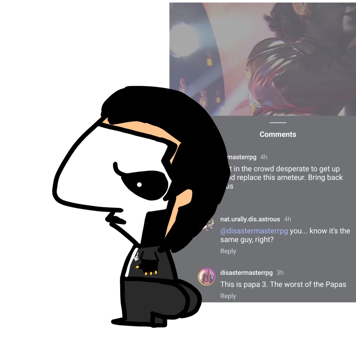 Loganatorva's tweet image. Took me like 30 minutes to draw… #ghostwt #terzo #ghostband #fanart #terzo