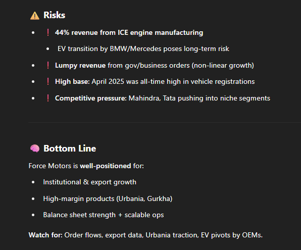 itsTarH's tweet photo. Here is a summary everything important that is happening in #forcemotors 

Earnings triggers, risks. history and financials

Full video available on https://t.co/OtOp0vPz67 https://t.co/h3RD5H4pLd